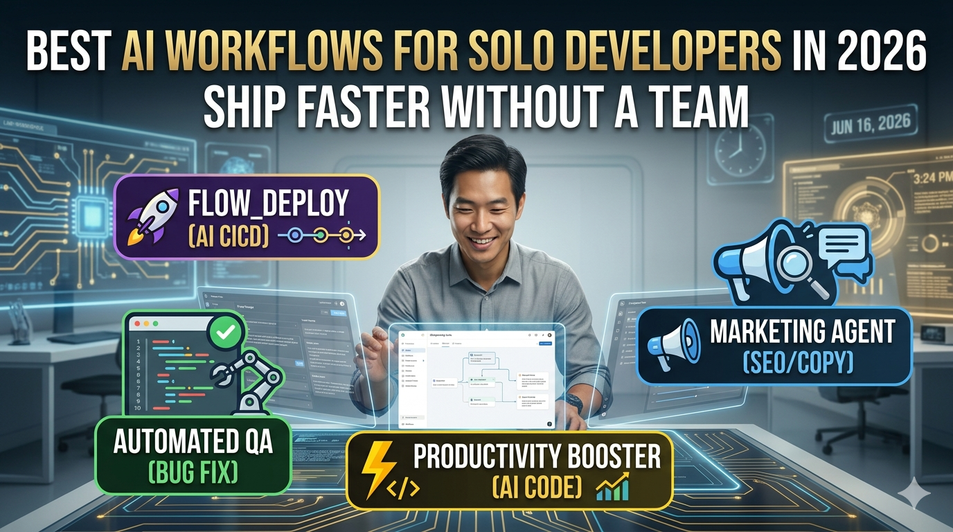 Best AI Workflows for Solo Developers in 2026: Ship Faster Without a Team